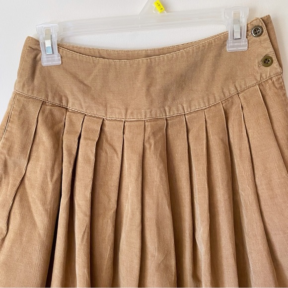 Pleated Corduroy Skirt - Picture 8 of 12